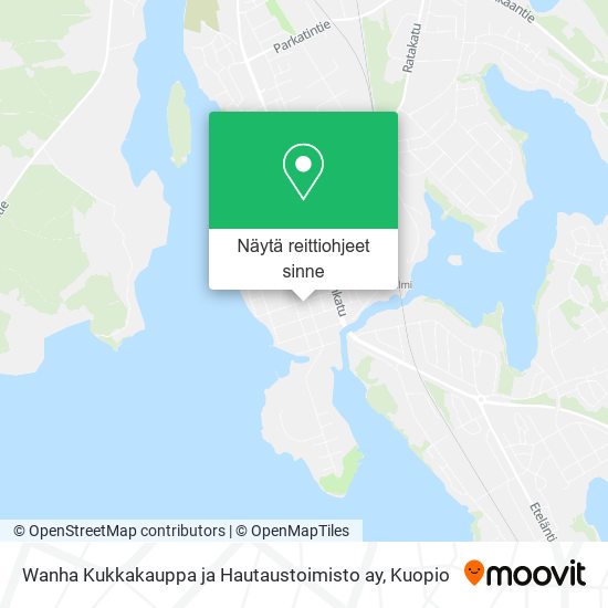 Wanha Kukkakauppa ja Hautaustoimisto ay kartta