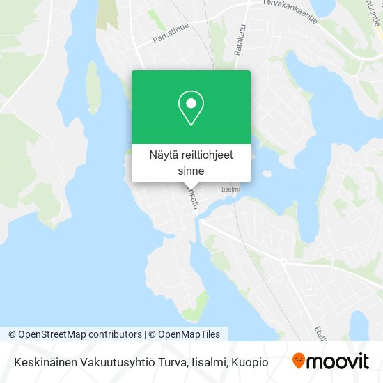 Keskinäinen Vakuutusyhtiö Turva, Iisalmi kartta