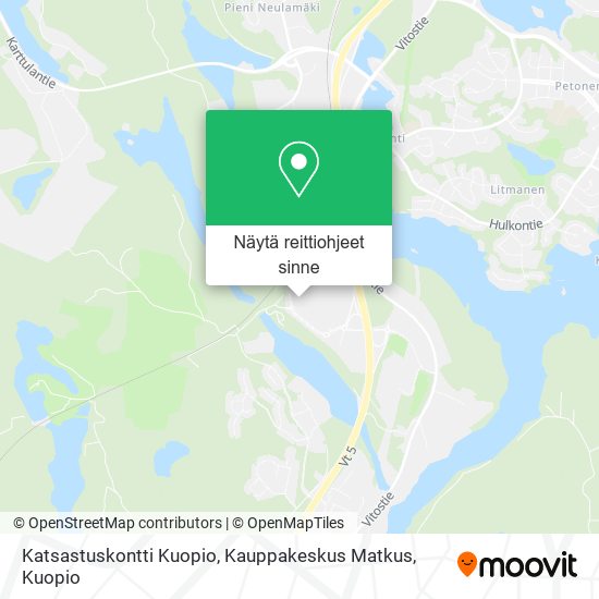 Katsastuskontti Kuopio, Kauppakeskus Matkus kartta