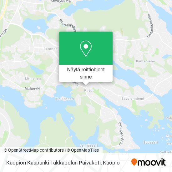 Kuopion Kaupunki Takkapolun Päiväkoti kartta