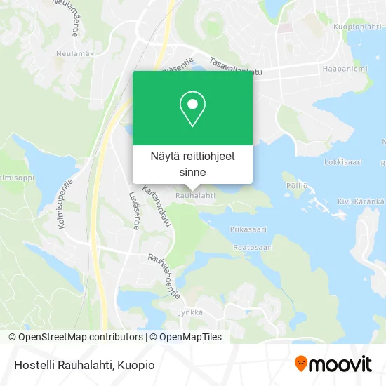 Hostelli Rauhalahti kartta