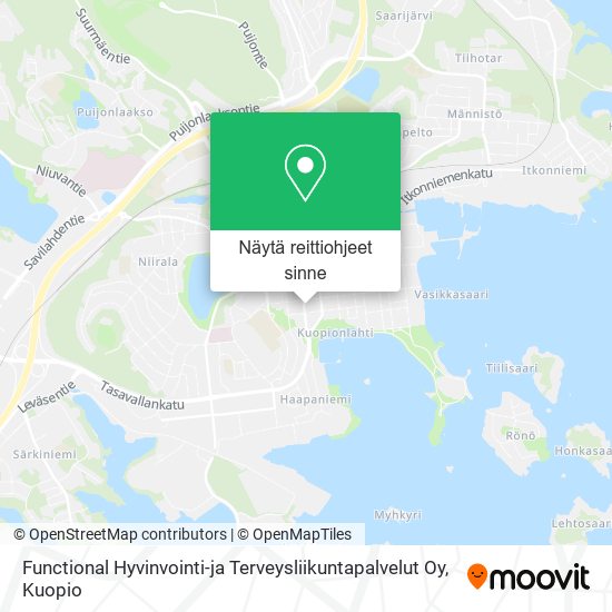 Functional Hyvinvointi-ja Terveysliikuntapalvelut Oy kartta