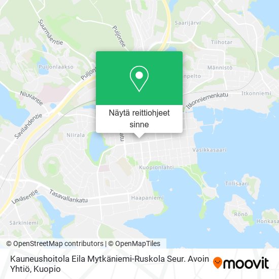 Kauneushoitola Eila Mytkäniemi-Ruskola Seur. Avoin Yhtiö kartta