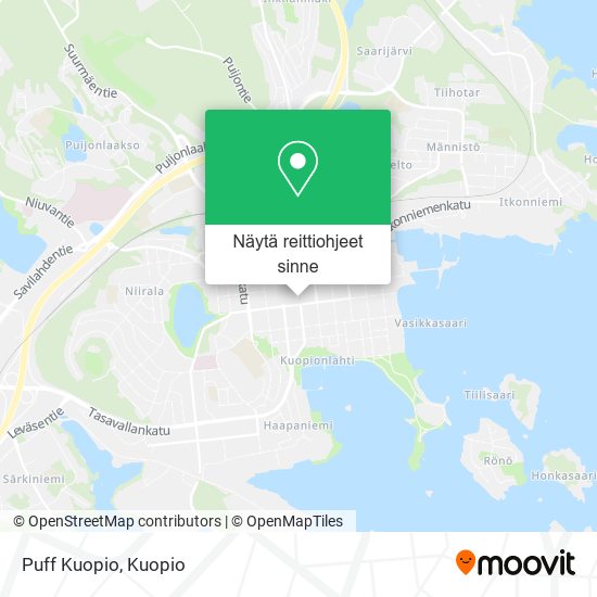 Puff Kuopio kartta