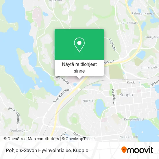 Pohjois-Savon Hyvinvointialue kartta