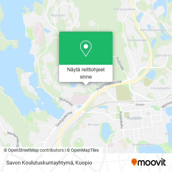 Savon Koulutuskuntayhtymä kartta