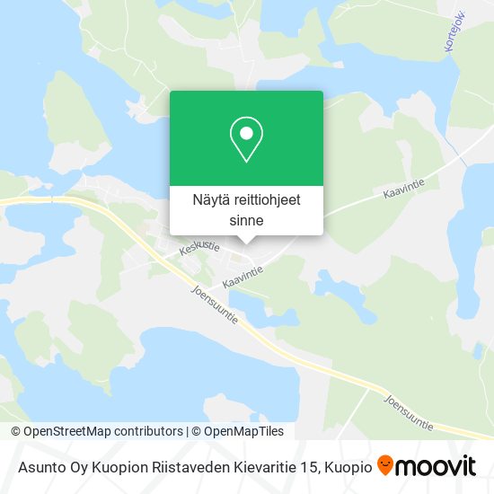 Asunto Oy Kuopion Riistaveden Kievaritie 15 kartta