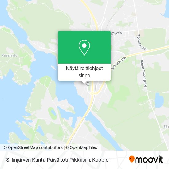 Siilinjärven Kunta Päiväkoti Pikkusiili kartta