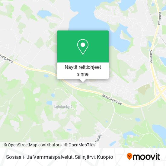 Sosiaali- Ja Vammaispalvelut, Siilinjärvi kartta