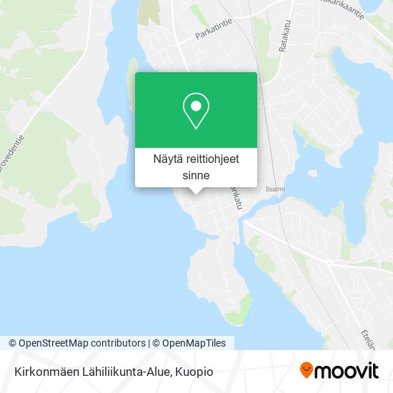 Kirkonmäen Lähiliikunta-Alue kartta
