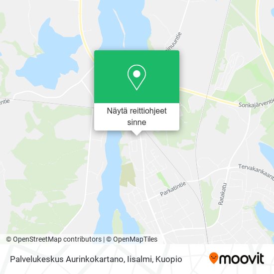 Palvelukeskus Aurinkokartano, Iisalmi kartta