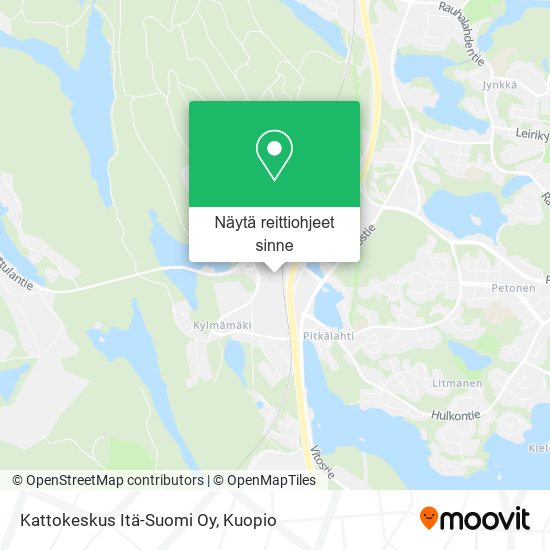 Kattokeskus Itä-Suomi Oy kartta