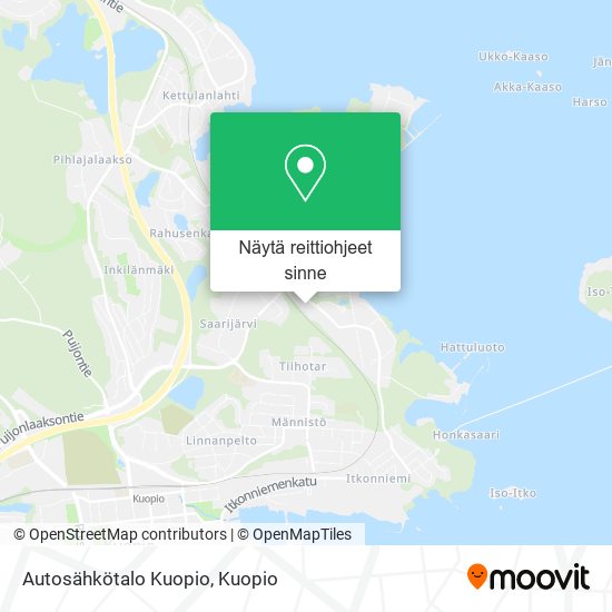 Autosähkötalo Kuopio kartta