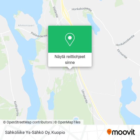 Sähköliike Ys-Sähkö Oy kartta