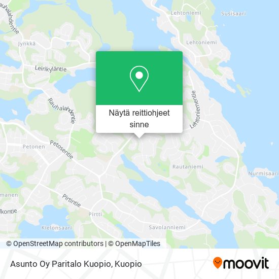 Asunto Oy Paritalo Kuopio kartta