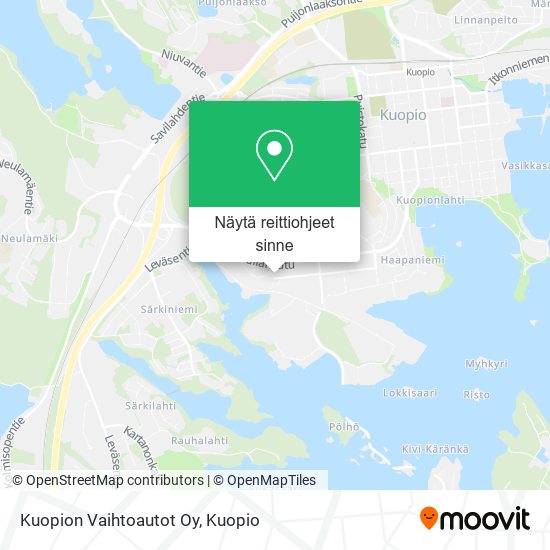 Kuopion Vaihtoautot Oy kartta