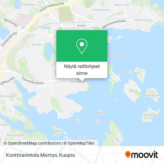 Konttiravintola Morton kartta