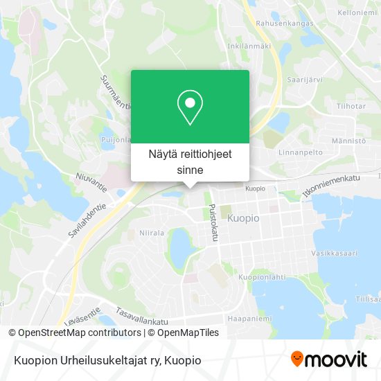 Kuopion Urheilusukeltajat ry kartta