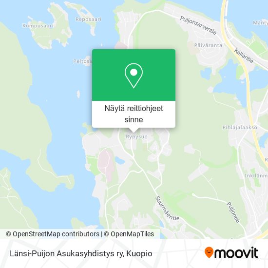 Länsi-Puijon Asukasyhdistys ry kartta