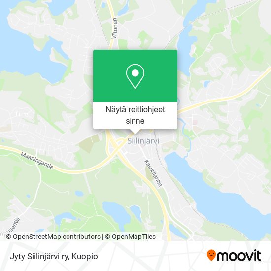 Jyty Siilinjärvi ry kartta