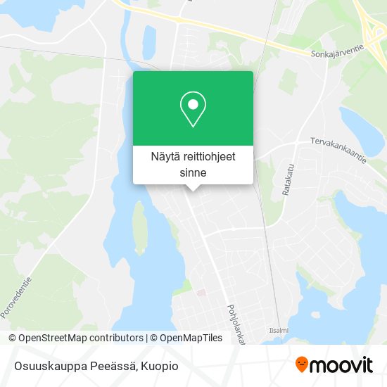 Osuuskauppa Peeässä kartta