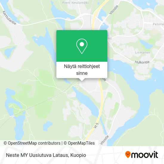 Neste MY Uusiutuva Lataus kartta