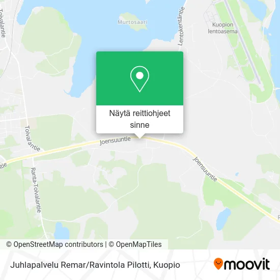 Juhlapalvelu Remar / Ravintola Pilotti kartta