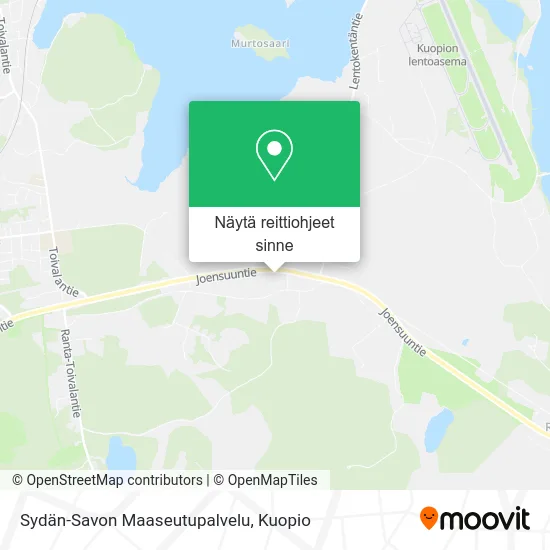 Sydän-Savon Maaseutupalvelu kartta