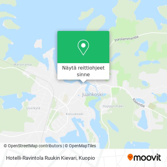 Hotelli-Ravintola Ruukin Kievari kartta