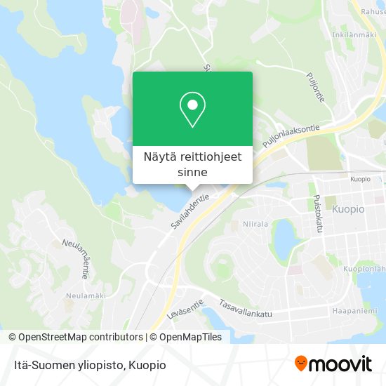 Kuinka päästä kohteeseen Itä-Suomen yliopisto paikassa Kuopio  kulkuvälineellä Bussi?