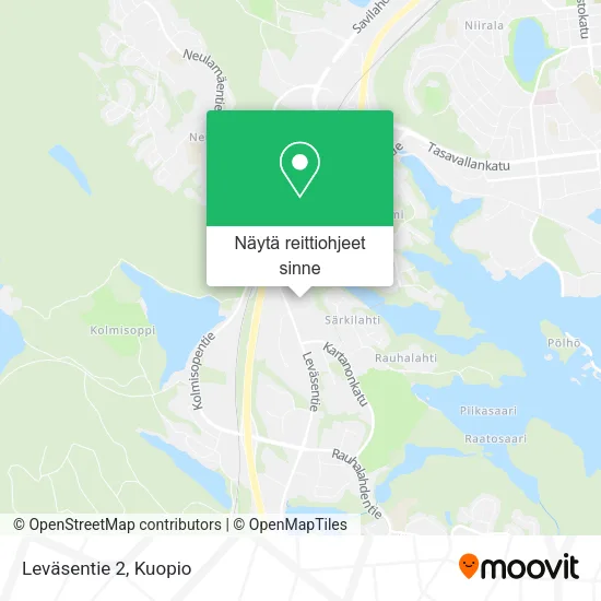 Leväsentie 2 kartta
