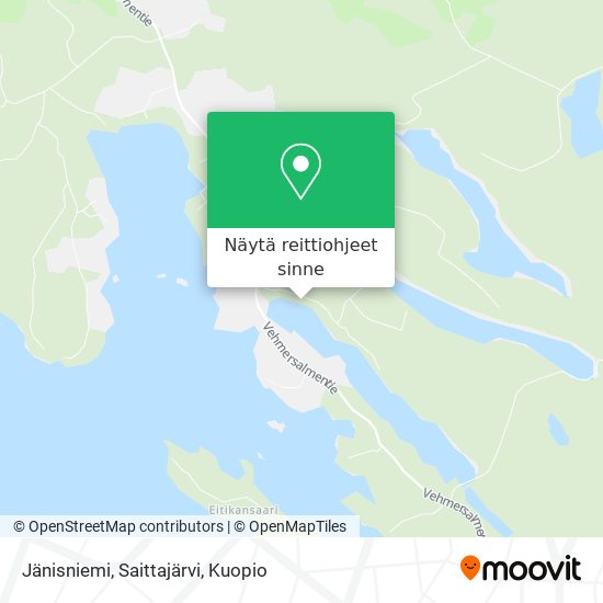 Jänisniemi, Saittajärvi kartta