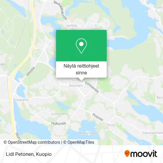 Lidl Petonen kartta