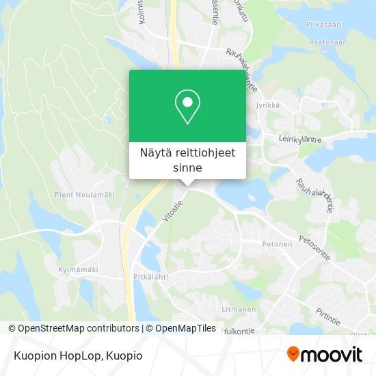 Kuopion HopLop kartta