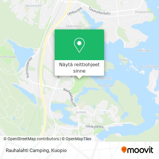 Kuinka päästä kohteeseen Rauhalahti Camping paikassa Kuopio kulkuvälineellä  Bussi?