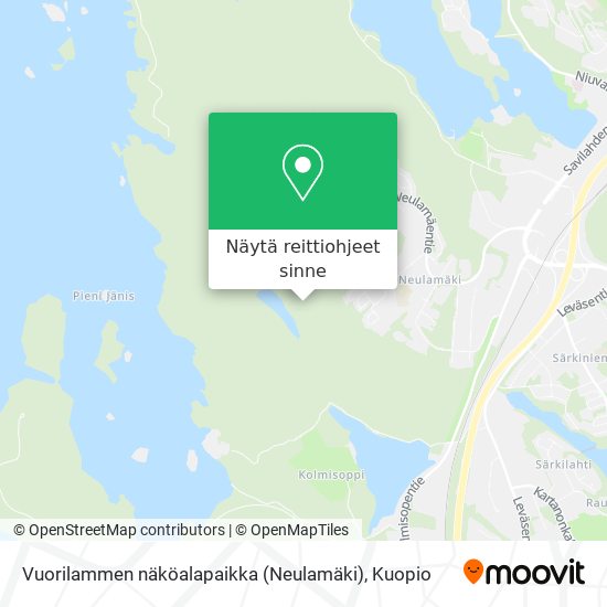 Kuinka päästä kohteeseen Vuorilammen näköalapaikka (Neulamäki) paikassa  Kuopio kulkuvälineellä Bussi?