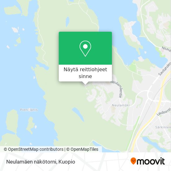 Neulamäen näkötorni kartta