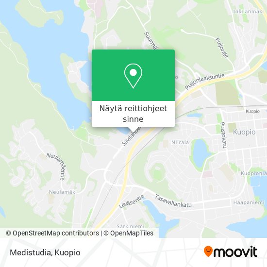 Kuinka päästä kohteeseen Medistudia paikassa Kuopio kulkuvälineellä Bussi?