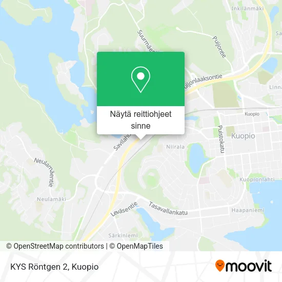 KYS Röntgen 2 kartta