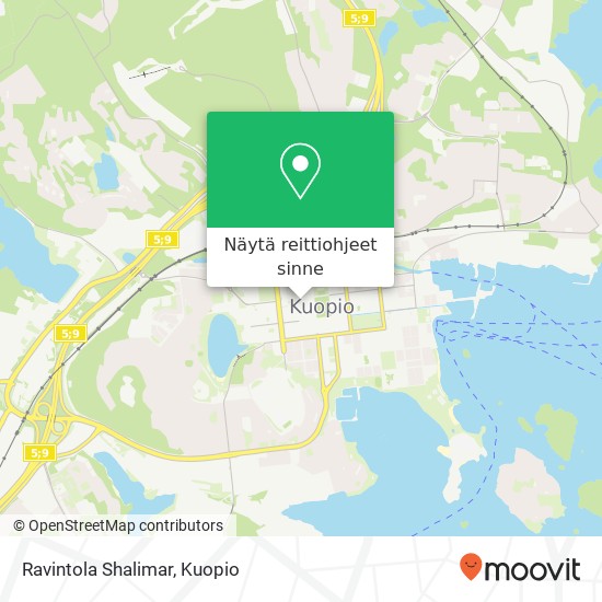 Ravintola Shalimar kartta