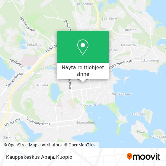 Kauppakeskus Apaja kartta