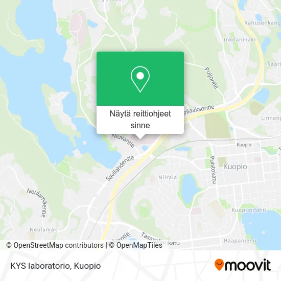 KYS laboratorio kartta