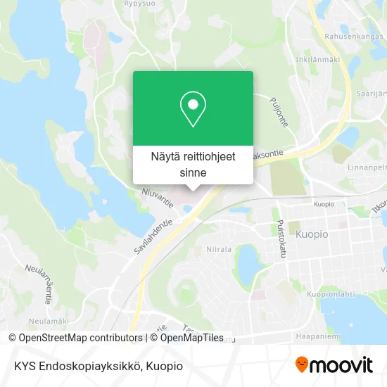 KYS Endoskopiayksikkö kartta
