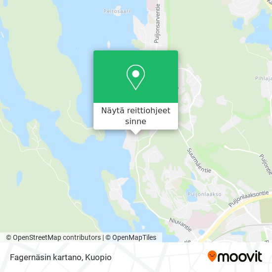 Fagernäsin kartano kartta