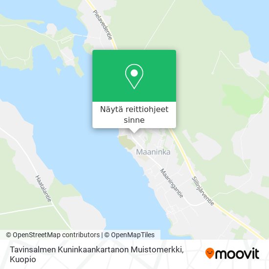 Tavinsalmen Kuninkaankartanon Muistomerkki kartta