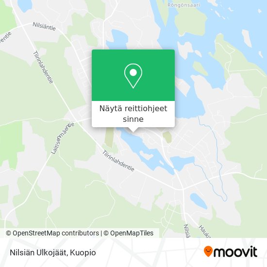 Nilsiän Ulkojäät kartta