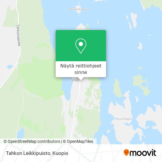 Tahkon Leikkipuisto kartta