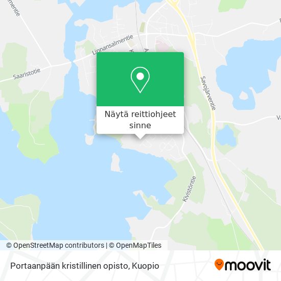 Portaanpään kristillinen opisto kartta