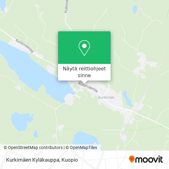 Kurkimäen Kyläkauppa kartta