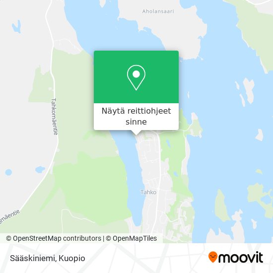 Sääskiniemi kartta